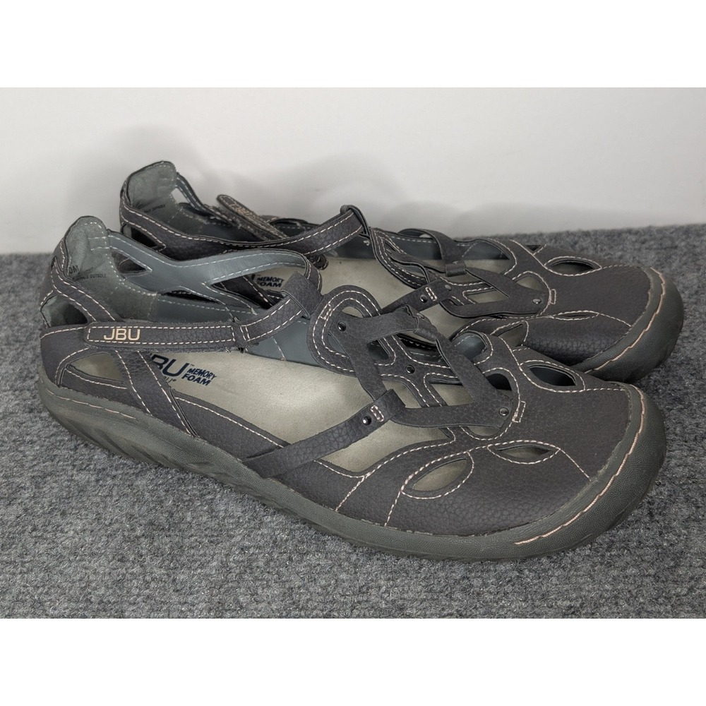 JBU Jambu Sydney Memory Foam Gray Mary Jane Shoes Women's US 10M